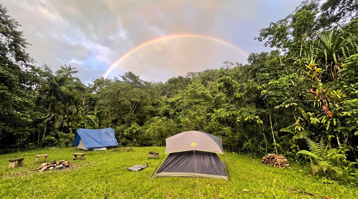 Acceso al área de camping